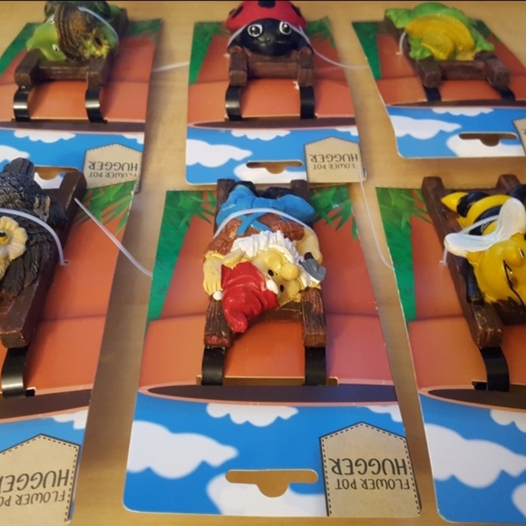 Plant Tree Animal Ceramic Hugger Planter Accessory Lot 6 - Picture 5 of 11